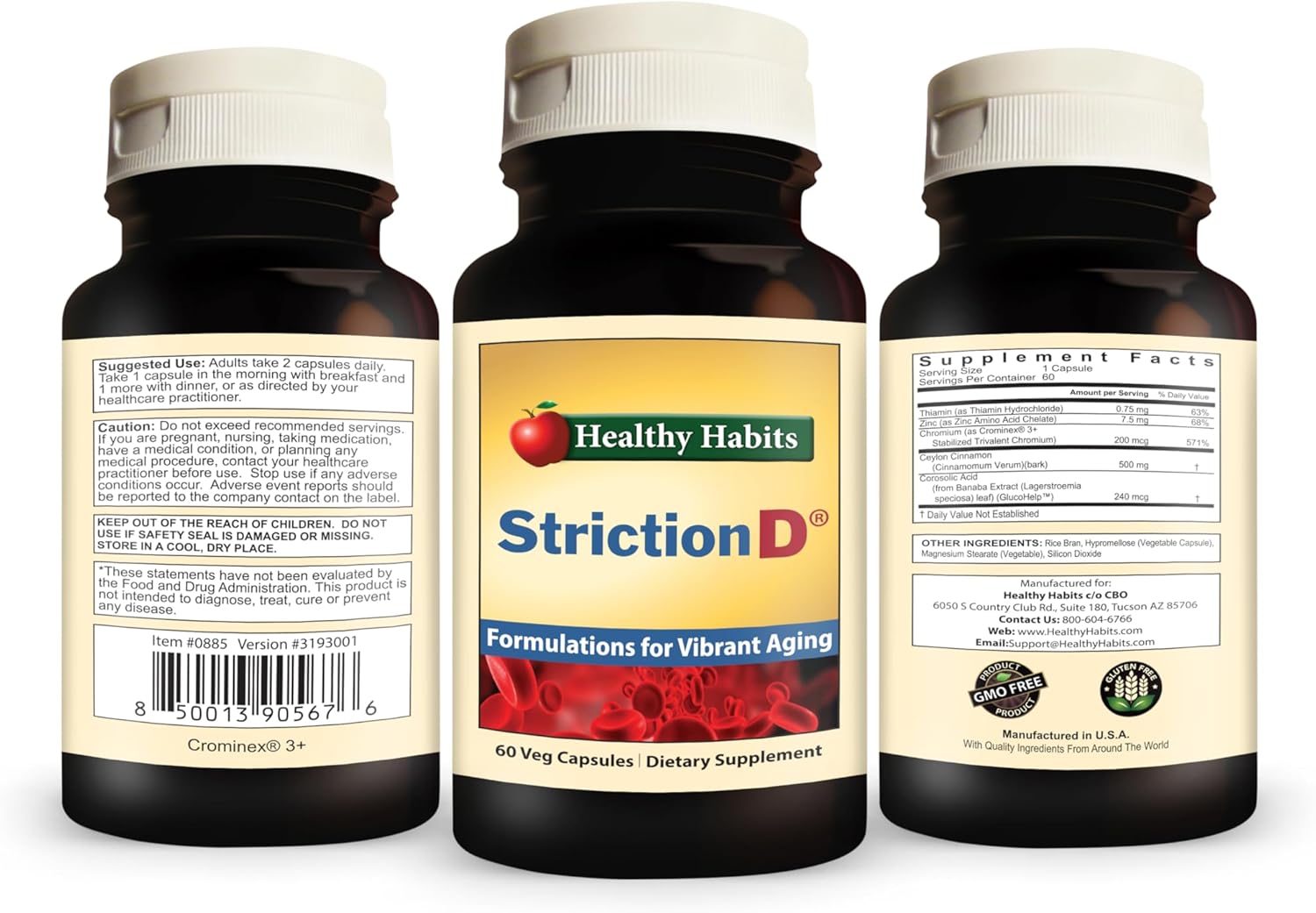Natural Ingredients in StrictionD